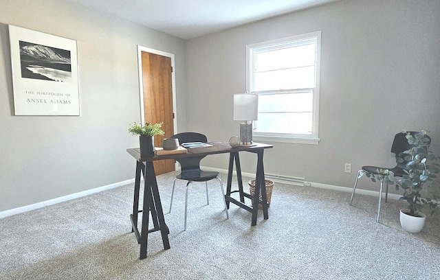 office featuring carpet floors