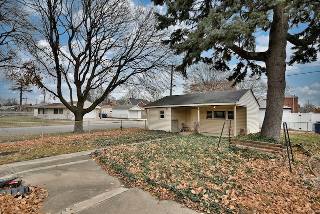 view of front of home