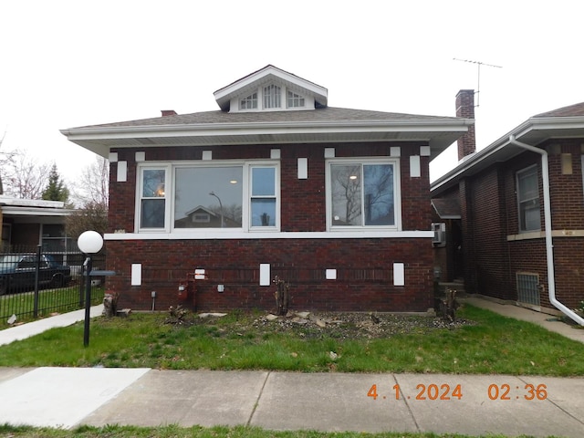 view of bungalow-style home