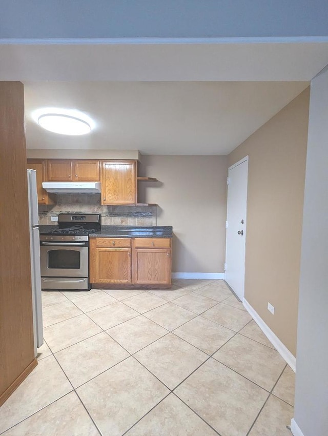 spare room with dark hardwood / wood-style flooring and crown molding