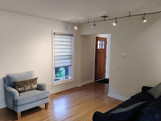 foyer featuring hardwood / wood-style floors