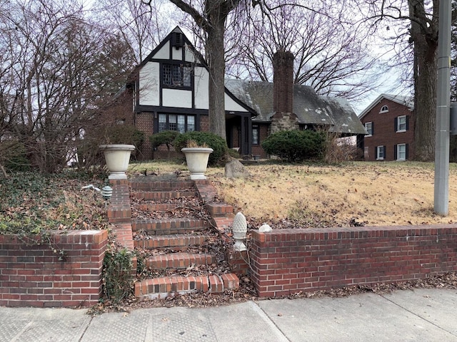 view of tudor house