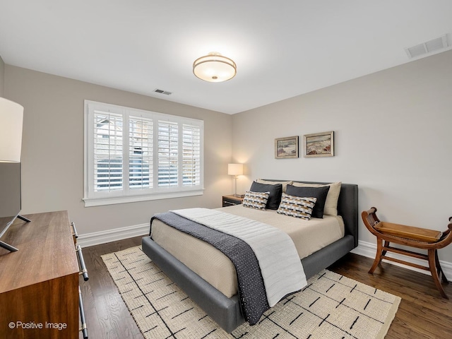 bedroom featuring hardwood / wood-style floors