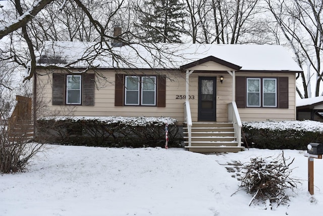 view of front of house