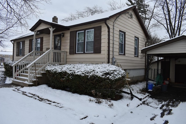 view of front of home