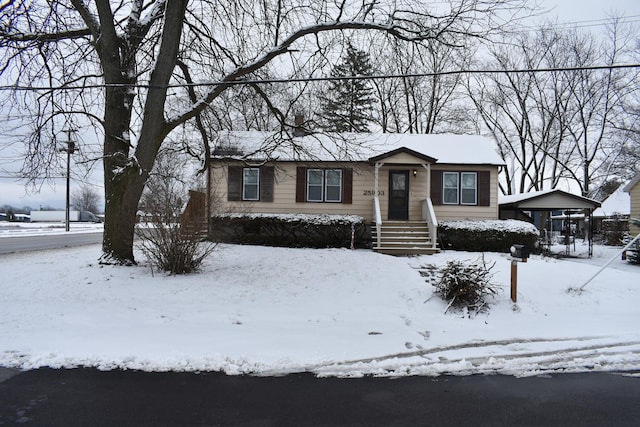 view of front of home