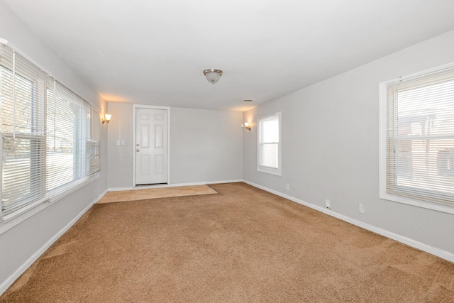 view of carpeted empty room