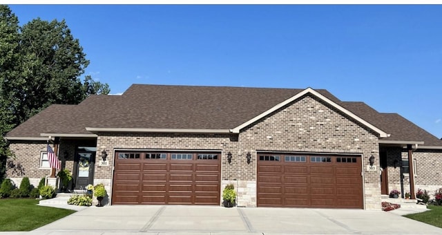 craftsman-style home with a garage