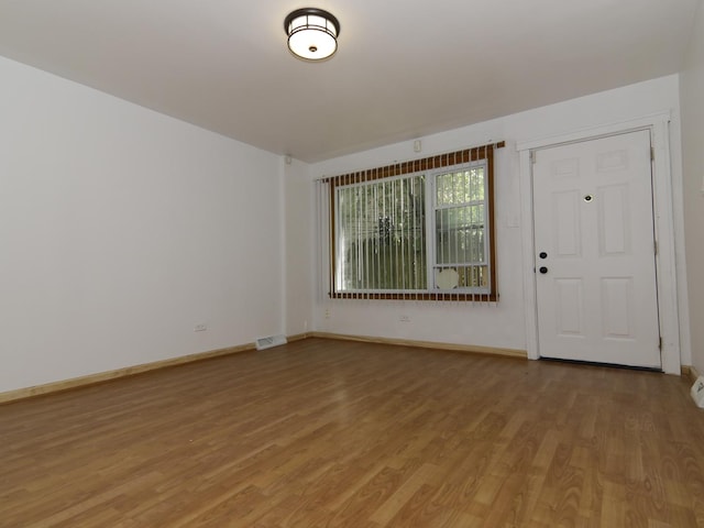 7251 S Ridgeland Ave Unit E, Chicago, IL 60649 - unfurnished room with light wood-style flooring and baseboards