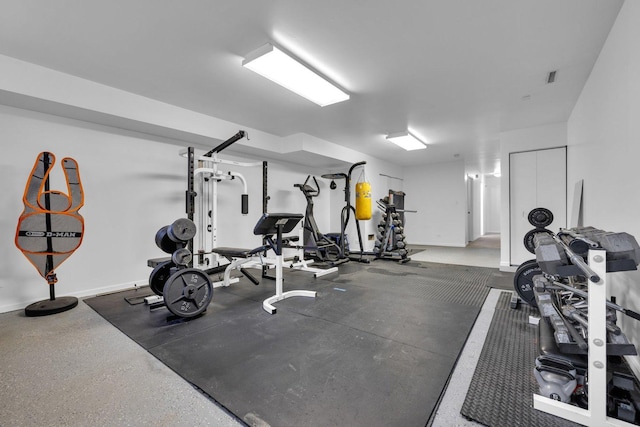 view of exercise room