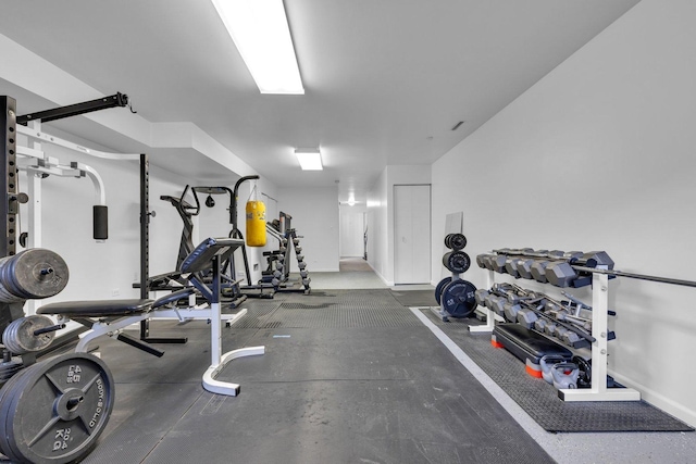 view of exercise room