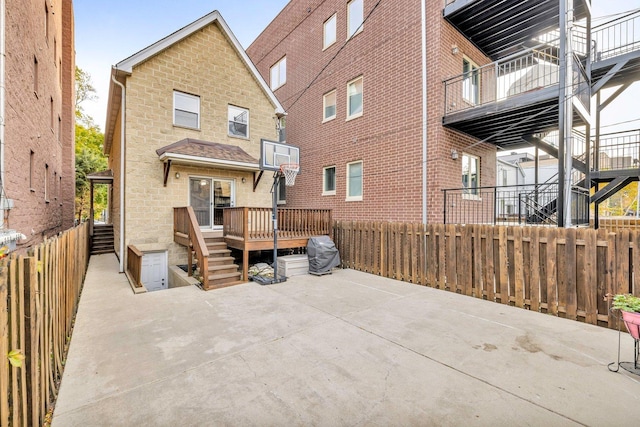 rear view of house featuring a balcony