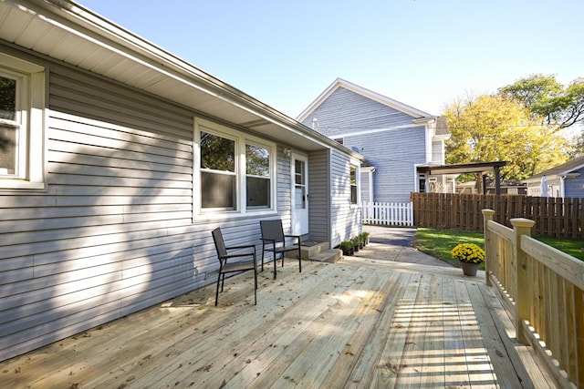 view of deck