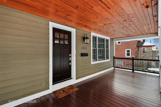 view of wooden terrace