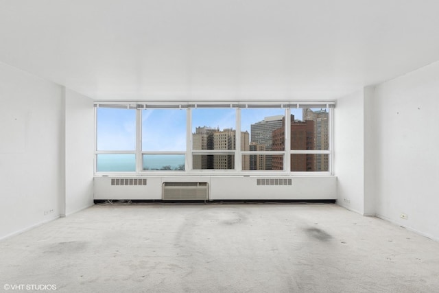 empty room featuring light carpet and plenty of natural light