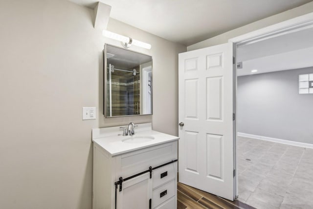 bathroom featuring vanity