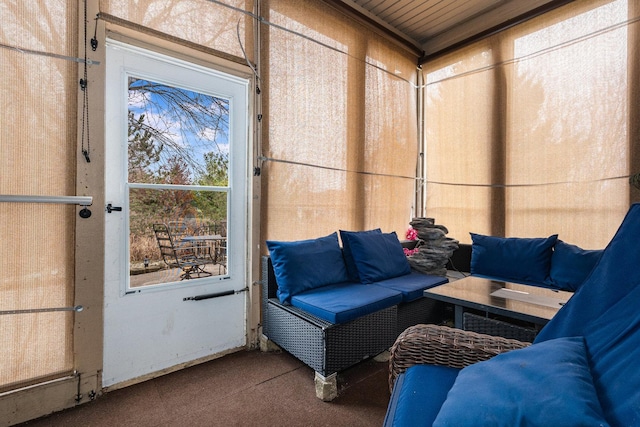 view of sunroom / solarium