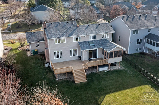 birds eye view of property