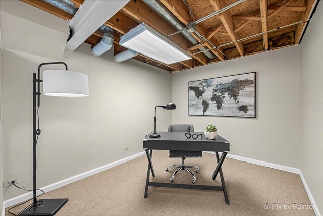 1154 Dovercliff Way, Crystal Lake, IL 60014 - office featuring carpet flooring