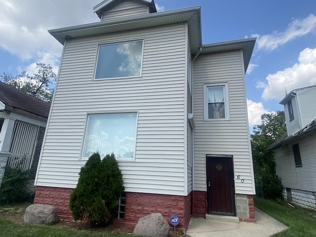 view of back of property