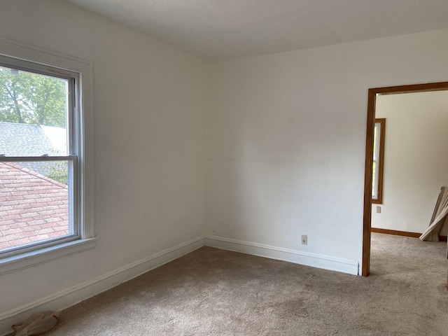 empty room featuring carpet flooring