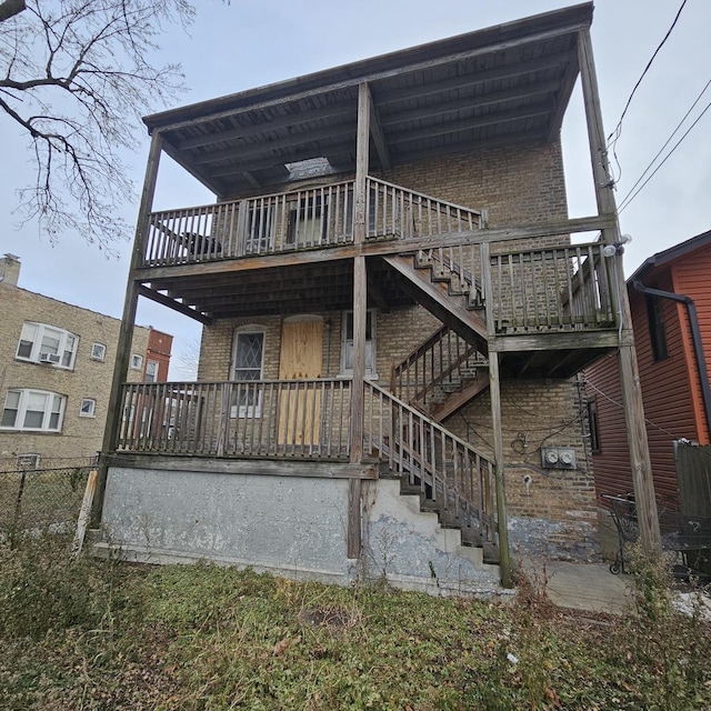 view of back of property