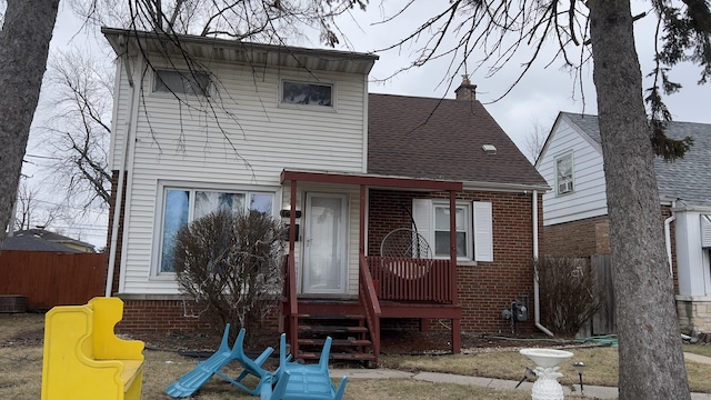 view of rear view of house