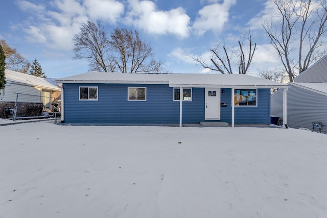 view of ranch-style house