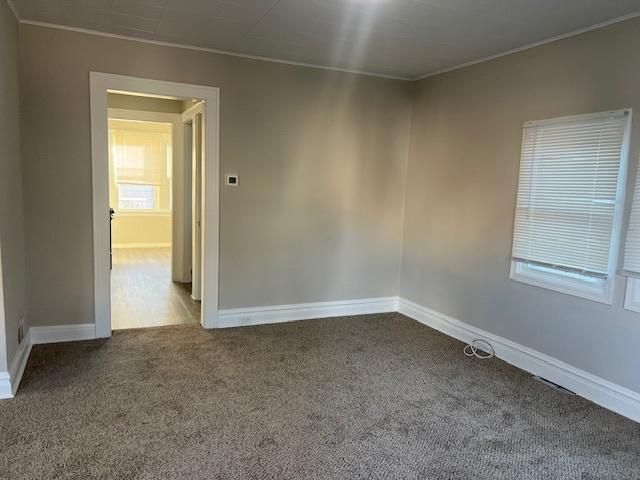 view of carpeted empty room