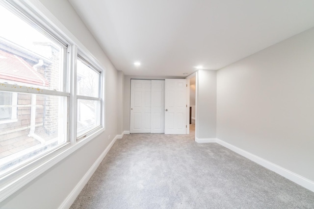 view of carpeted empty room