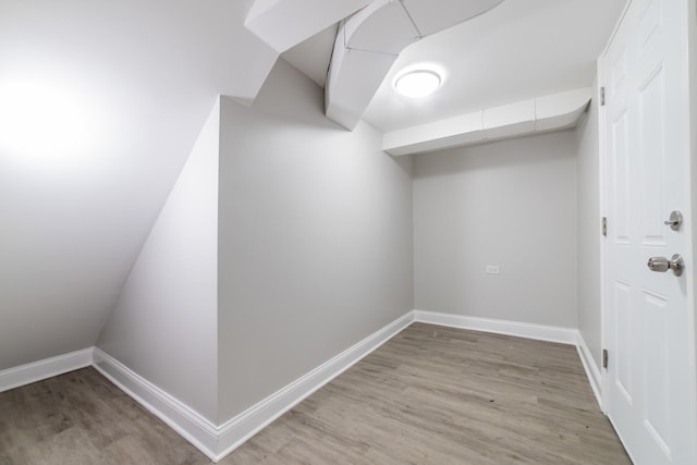 interior space featuring wood-type flooring