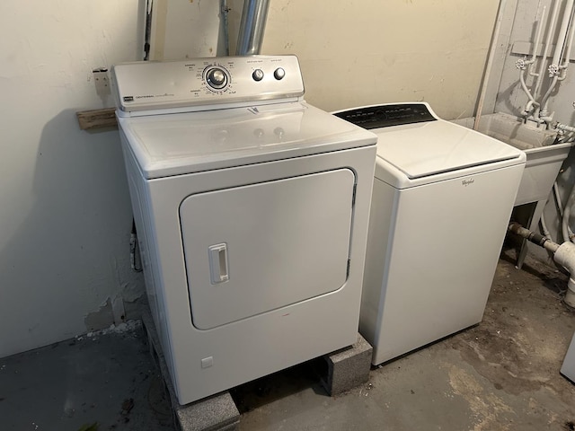 laundry area featuring separate washer and dryer