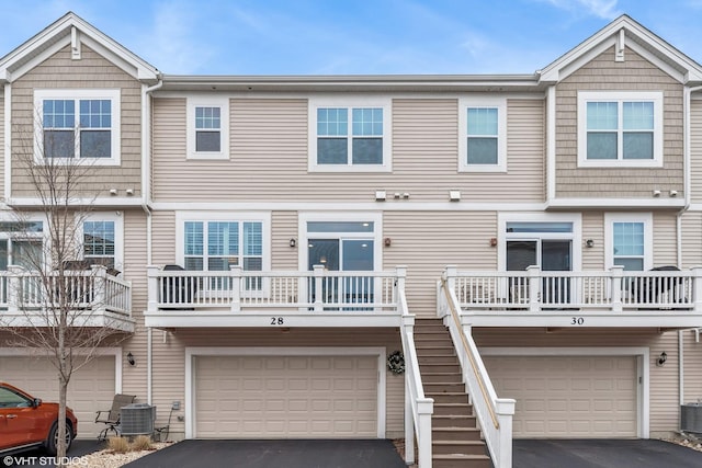 view of property with central AC unit