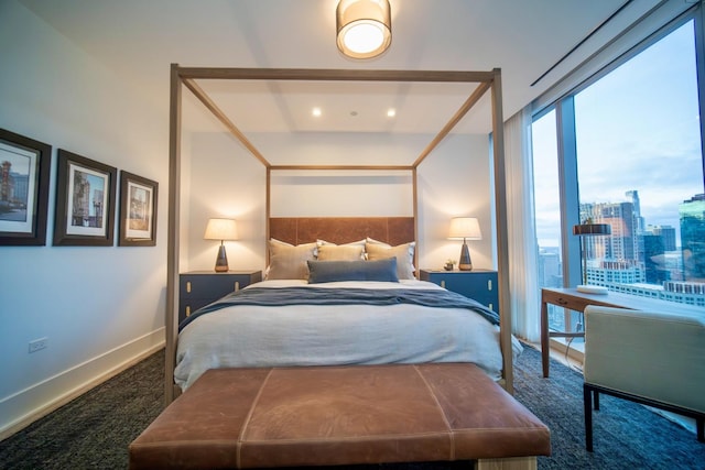 bedroom featuring carpet flooring