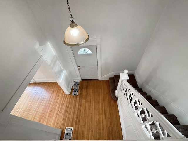 entryway featuring hardwood / wood-style floors