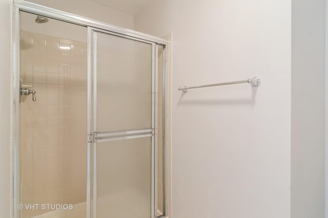 bathroom featuring walk in shower