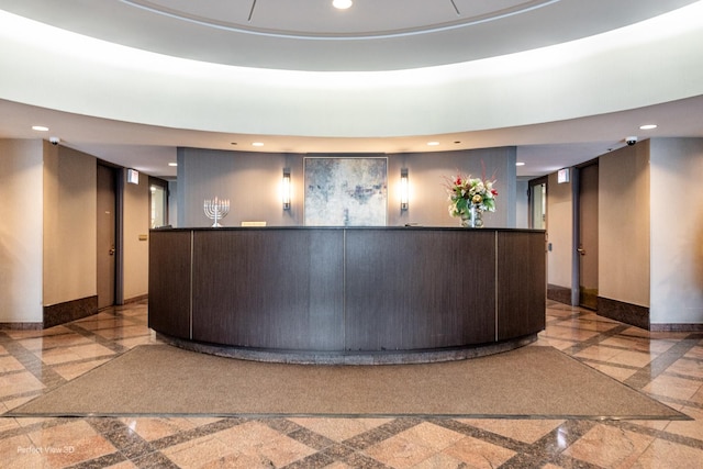 view of reception area