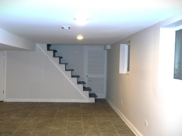 view of basement