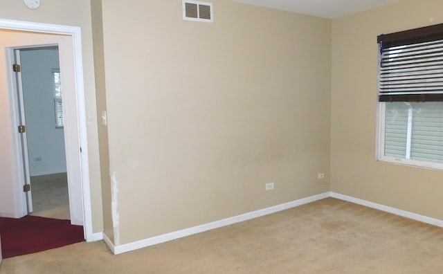 view of carpeted empty room