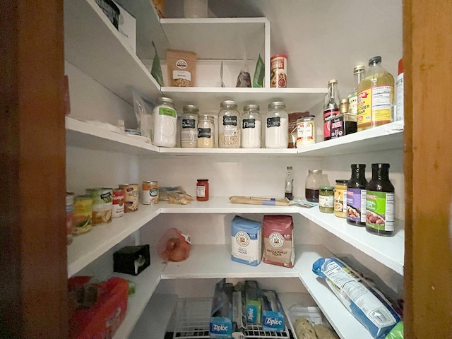 view of pantry