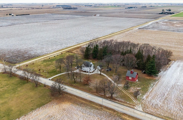 bird's eye view featuring a rural view