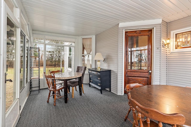 view of sunroom / solarium