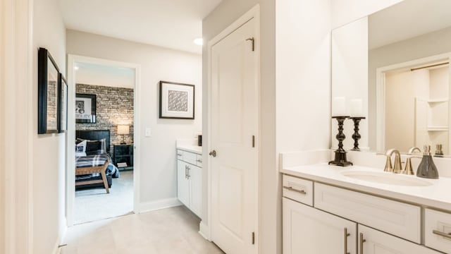 bathroom featuring vanity