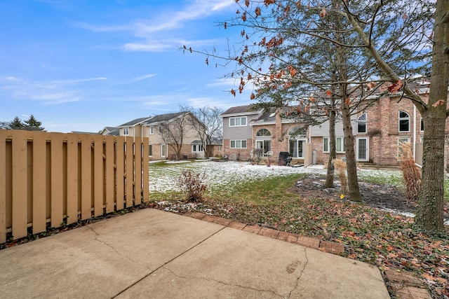 view of yard with a patio