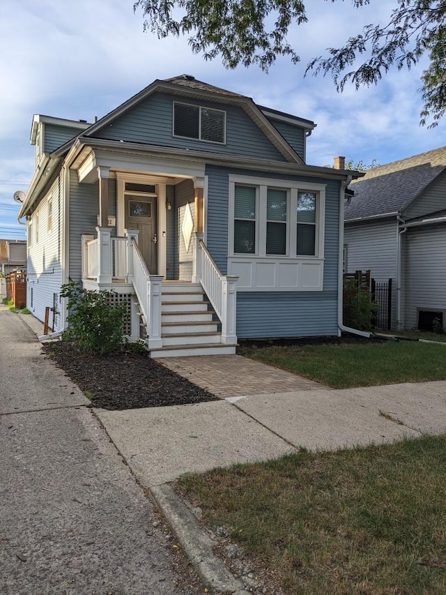 view of bungalow-style home