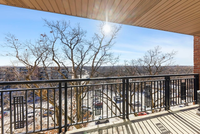 view of balcony