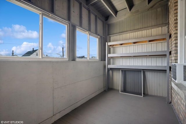 unfurnished sunroom with a healthy amount of sunlight