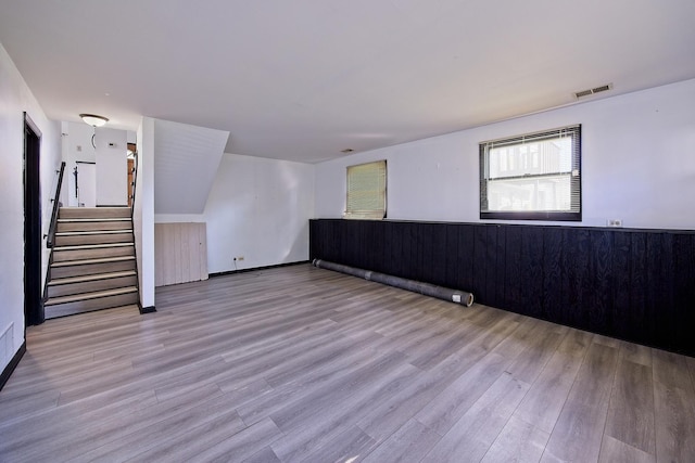 empty room featuring light hardwood / wood-style flooring