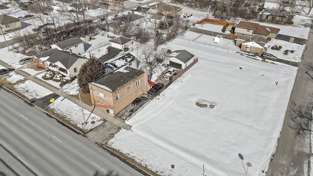 bird's eye view with a residential view