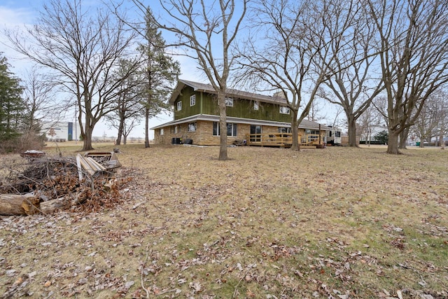 exterior space featuring a deck